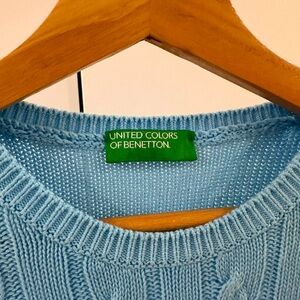 united colors of benetton blue sweater (never worn)